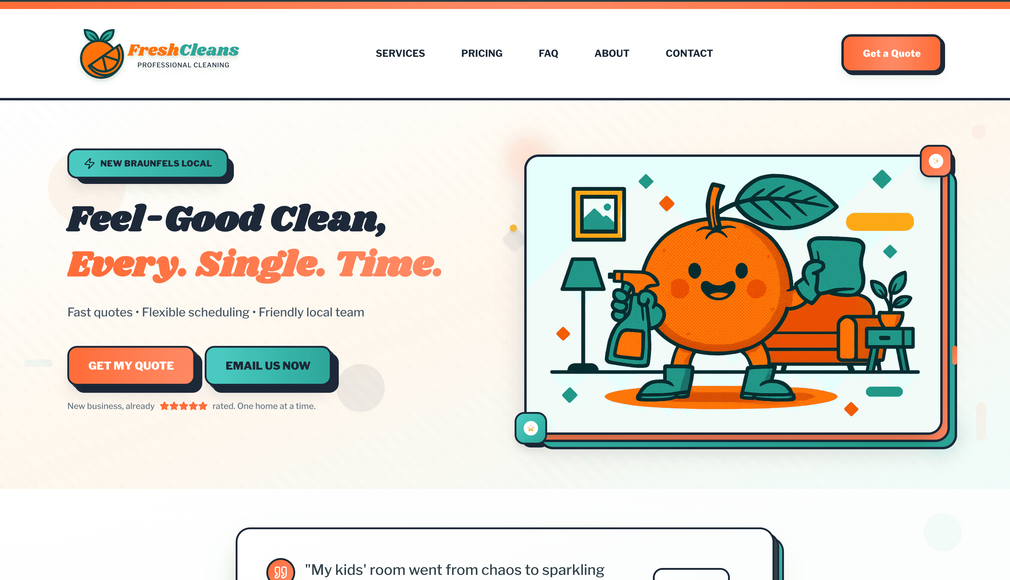 Fresh Cleans Co project screenshot